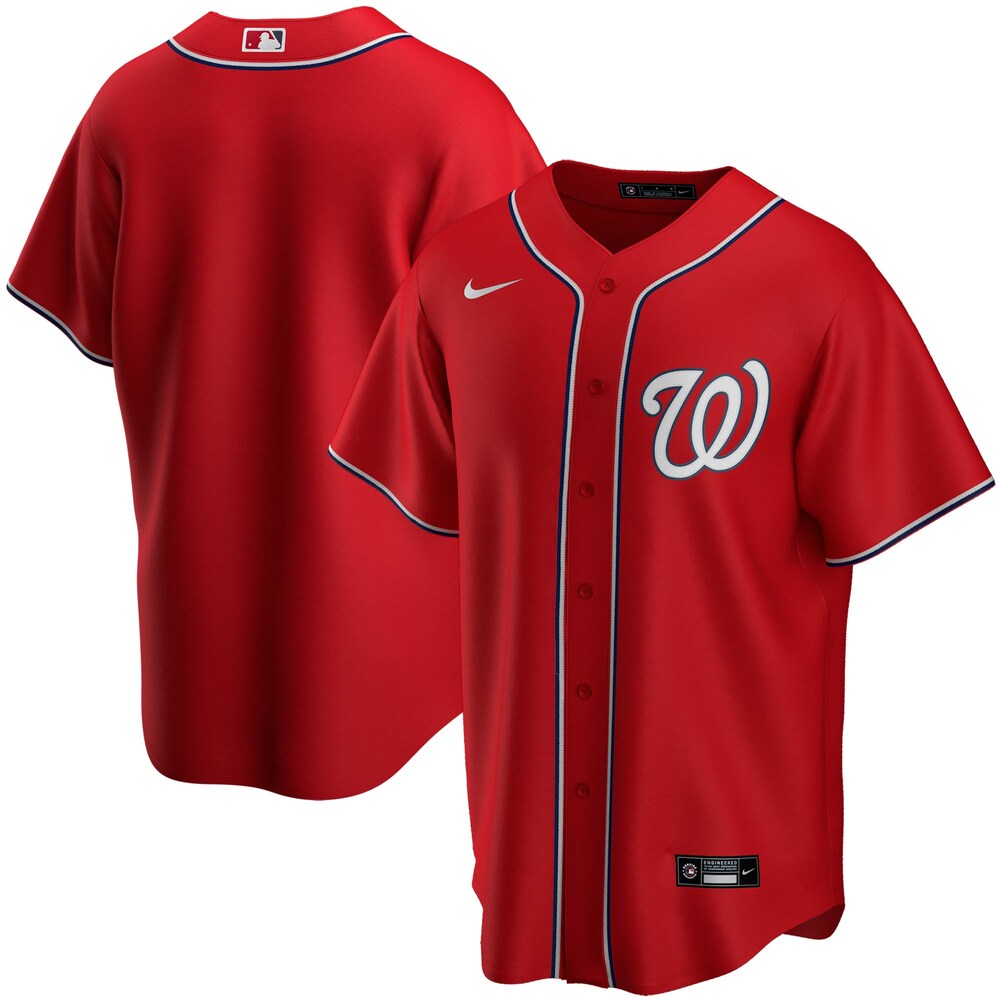 Washington Nationals Alternate 2020 Team Baseball Jersey - Red Color