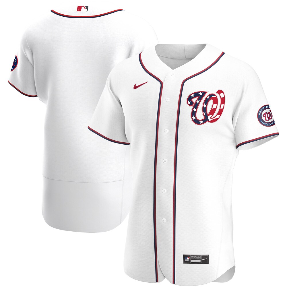 Washington Nationals Alternate 2020 Team Logo Baseball Jersey - White