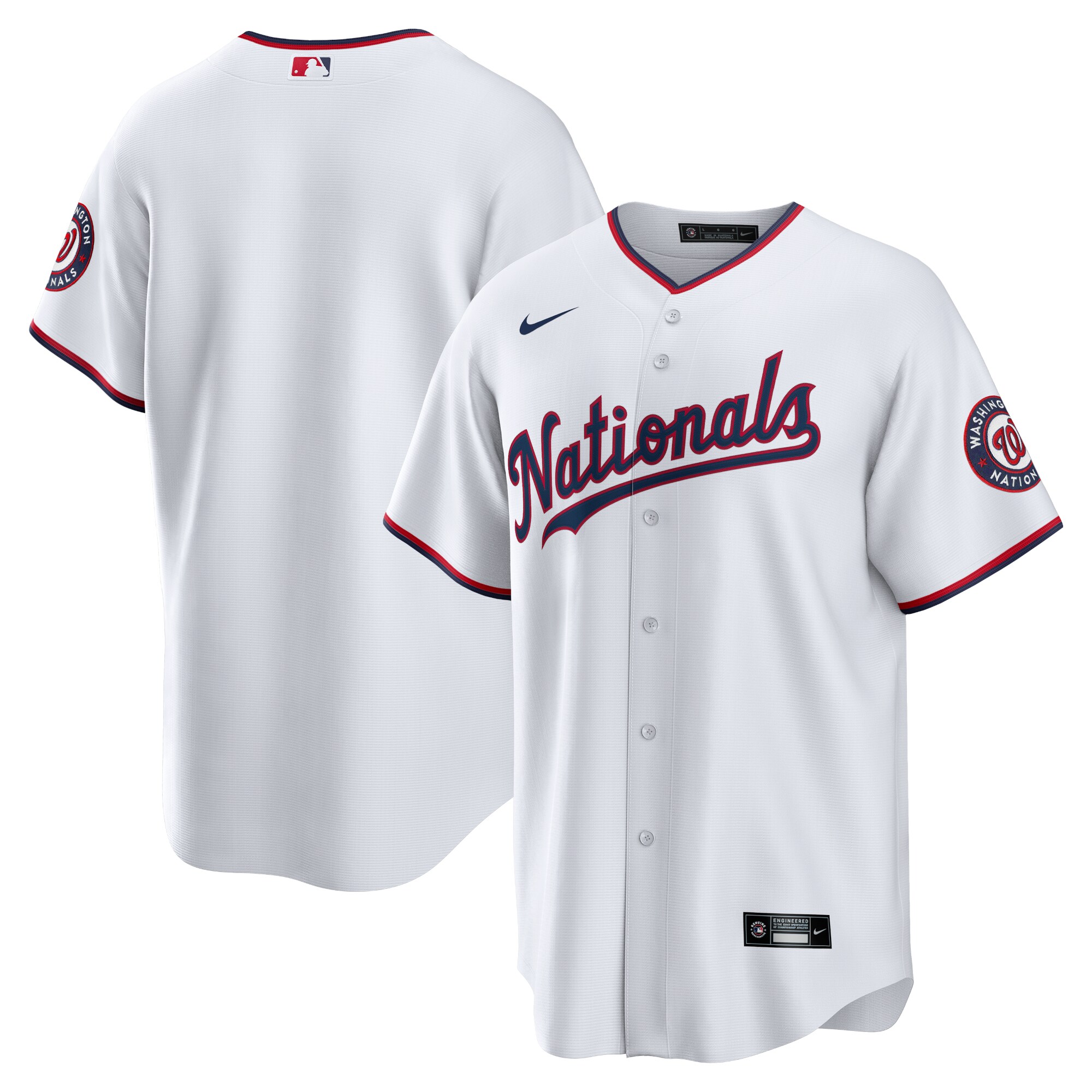 Washington Nationals Alternate Replica Team Baseball Jersey - White