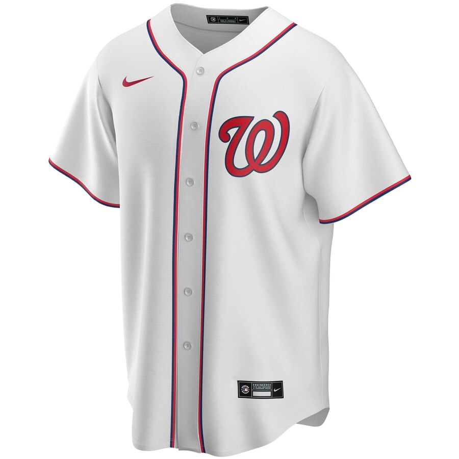 Alternative view of Washington Nationals Home 2020 Replica Team Baseball Jersey ÃƒÂ¢Ã¢â€šÂ¬Ã¢â‚¬Å“ White