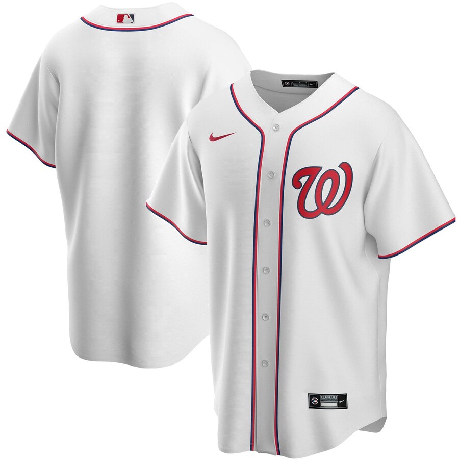 Washington Nationals Home 2020 Replica Team Baseball Jersey ÃƒÂ¢Ã¢â€šÂ¬Ã¢â‚¬Å“ White