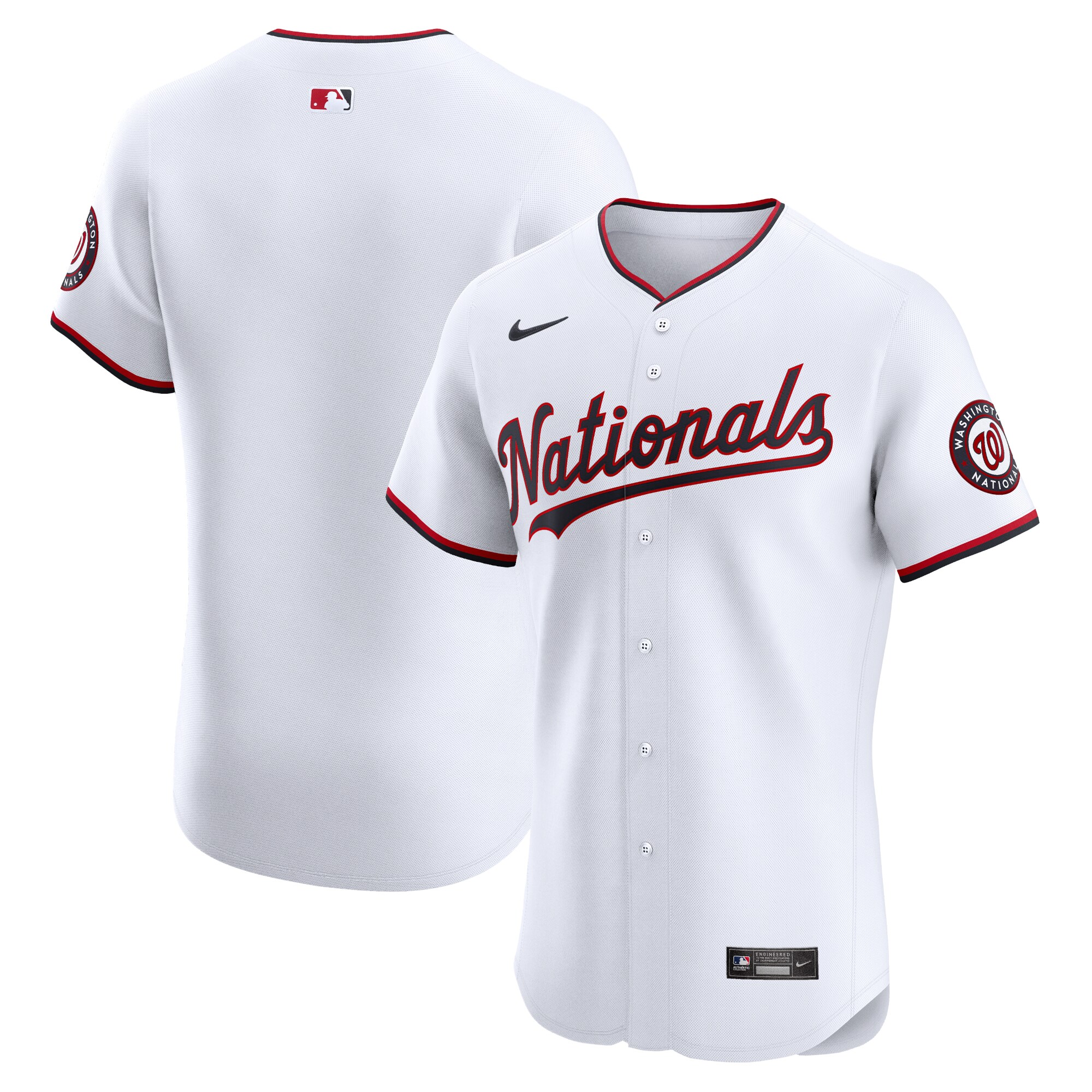 Washington Nationals Home Elite Baseball Jersey - White