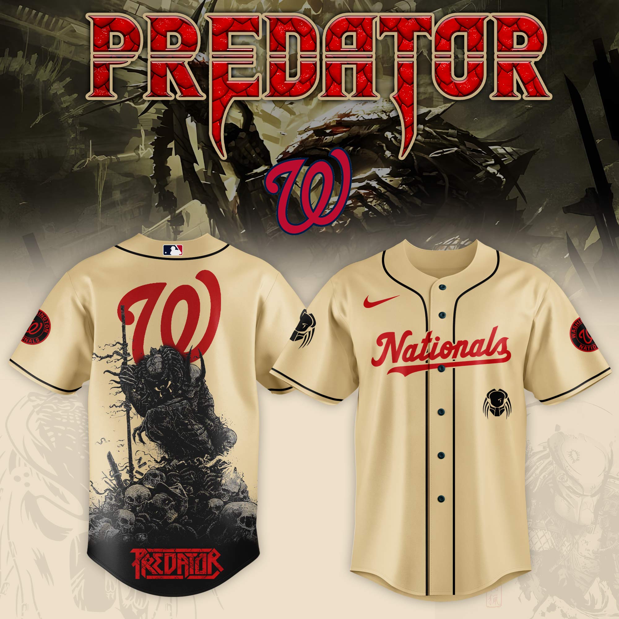 Washington Nationals Mlb X Predator Custom Baseball Jersey