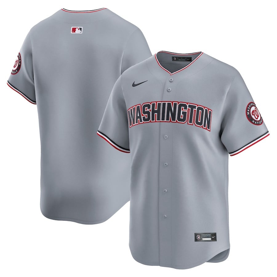 Washington Nationals Road Limited Men Jersey - Gray - JS522 