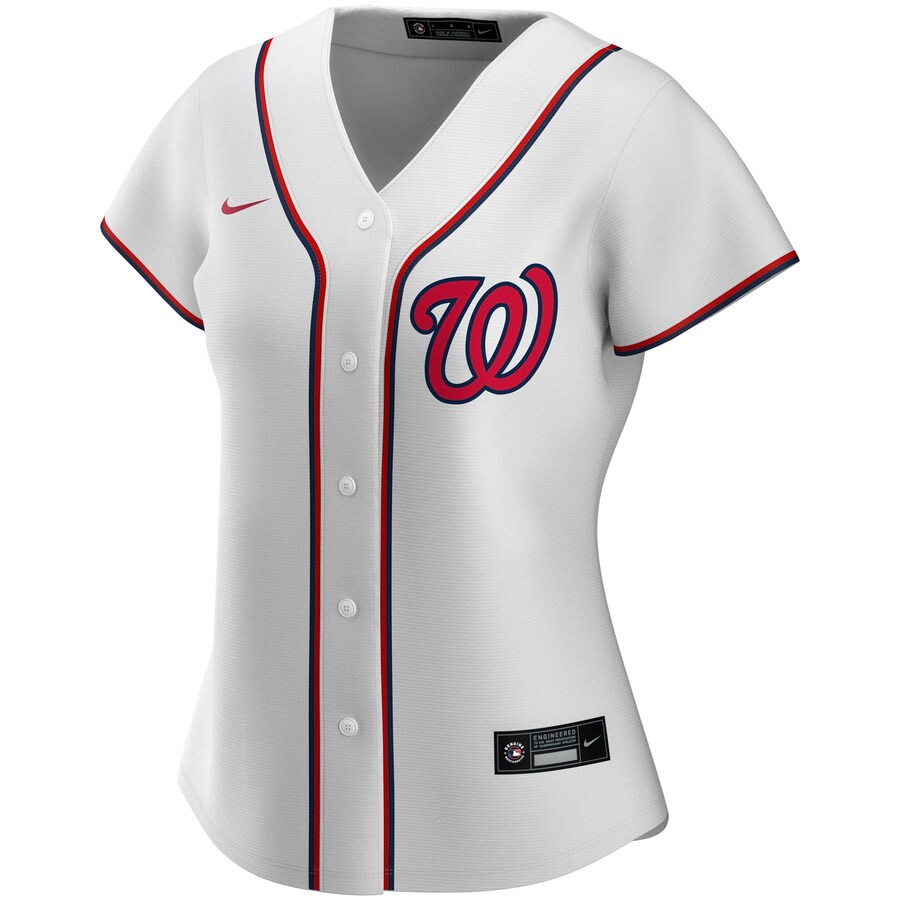 Alternative view of Washington Nationals Women's Home 2020 Replica Team Baseball Jersey ÃƒÂ¢Ã¢â€šÂ¬Ã¢â‚¬Å“ White