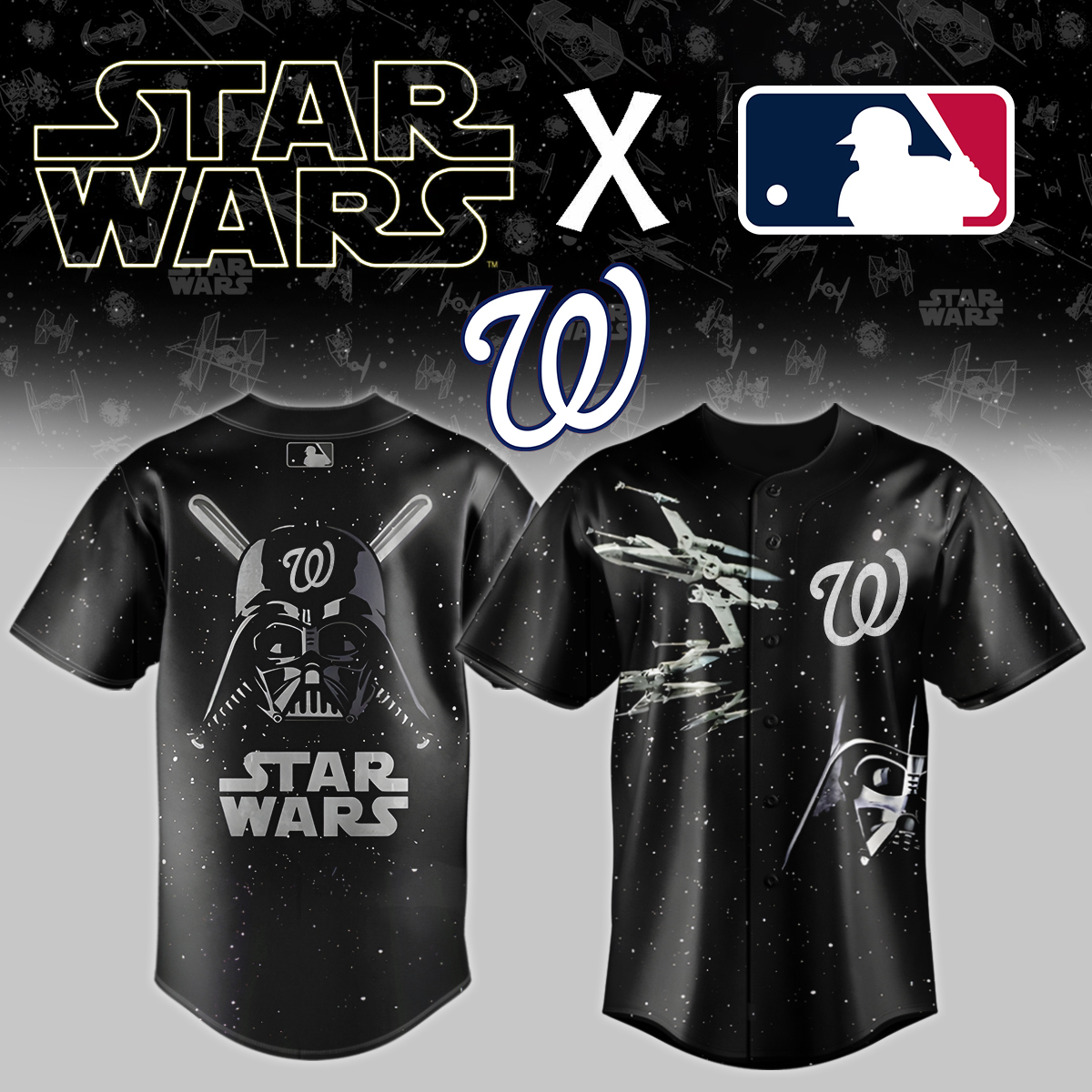 Washington Nationals X Star Wars Custom Baseball Jersey