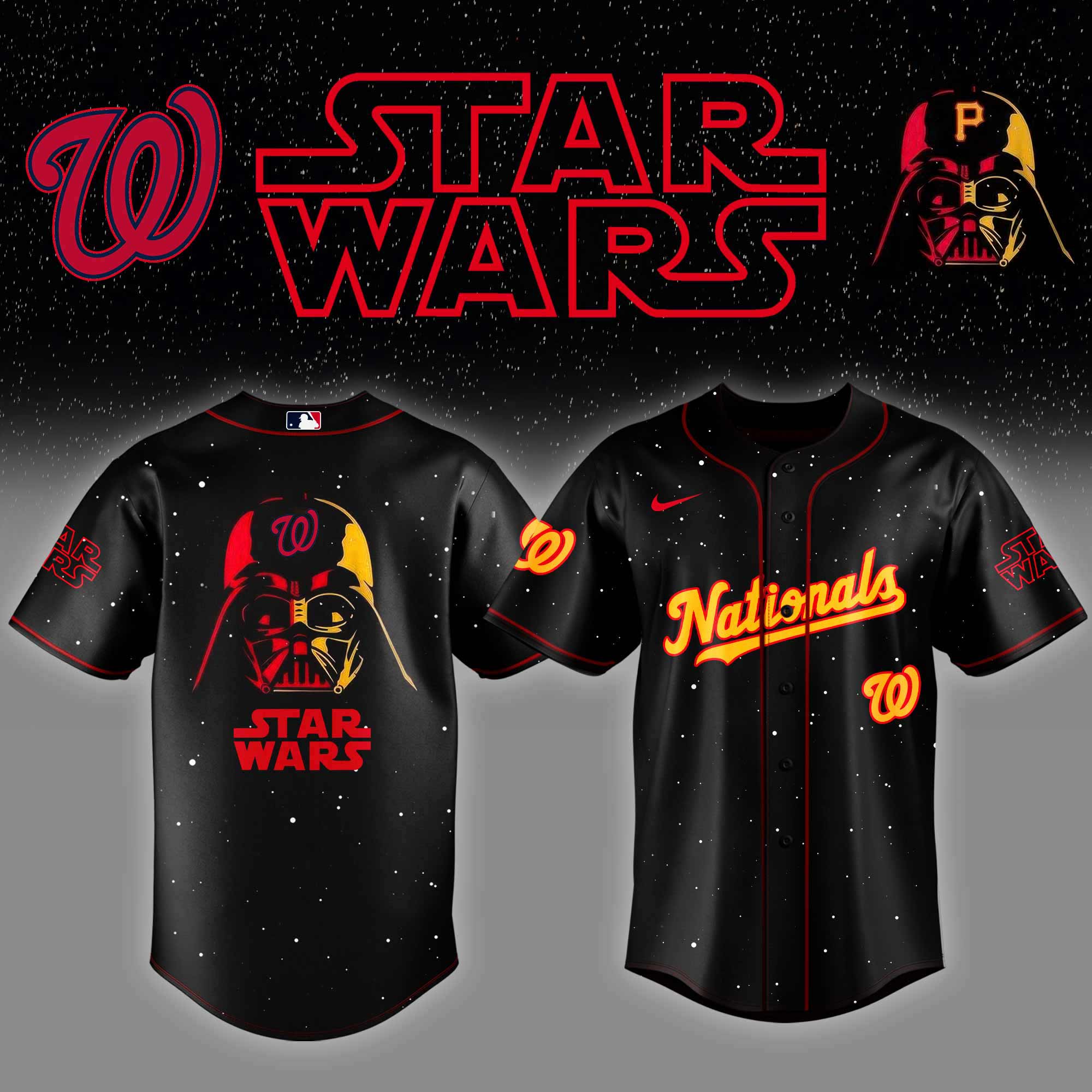 Washington Nationals X Star Wars Night Custom Baseball Jersey