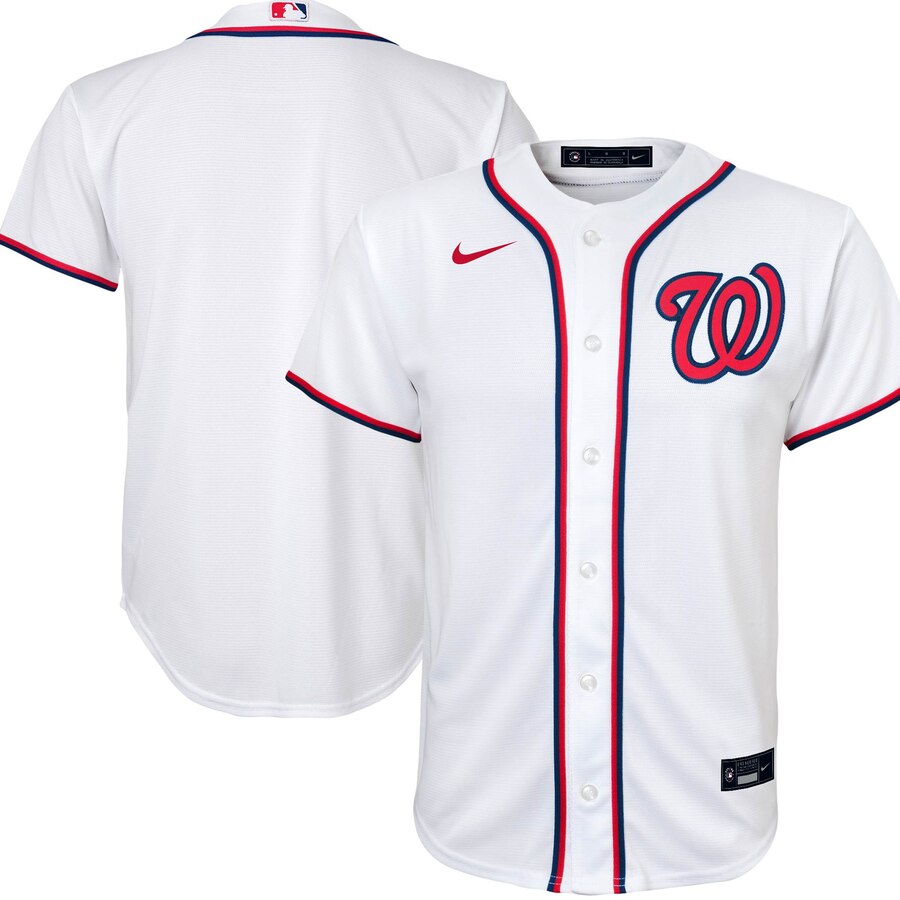 Washington Nationals Youth Home 2020 Replica Team Baseball Jersey - White