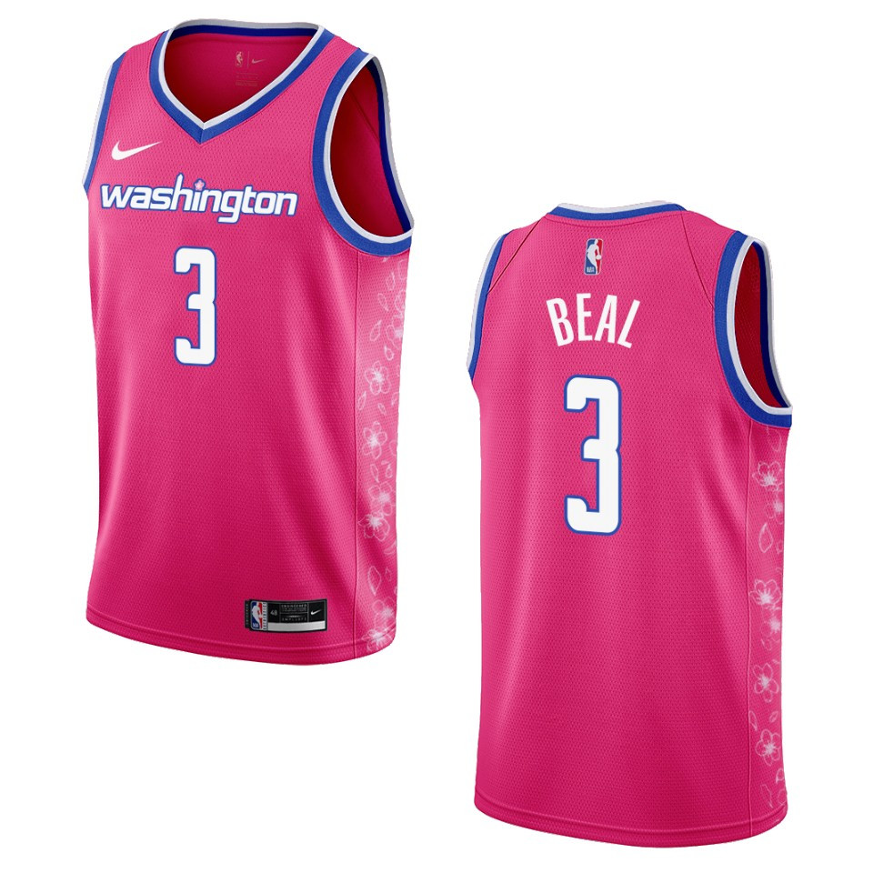 Washington Wizards Bradley Beal 2022-23 City Edition Pink Cherry Blossom Jersey