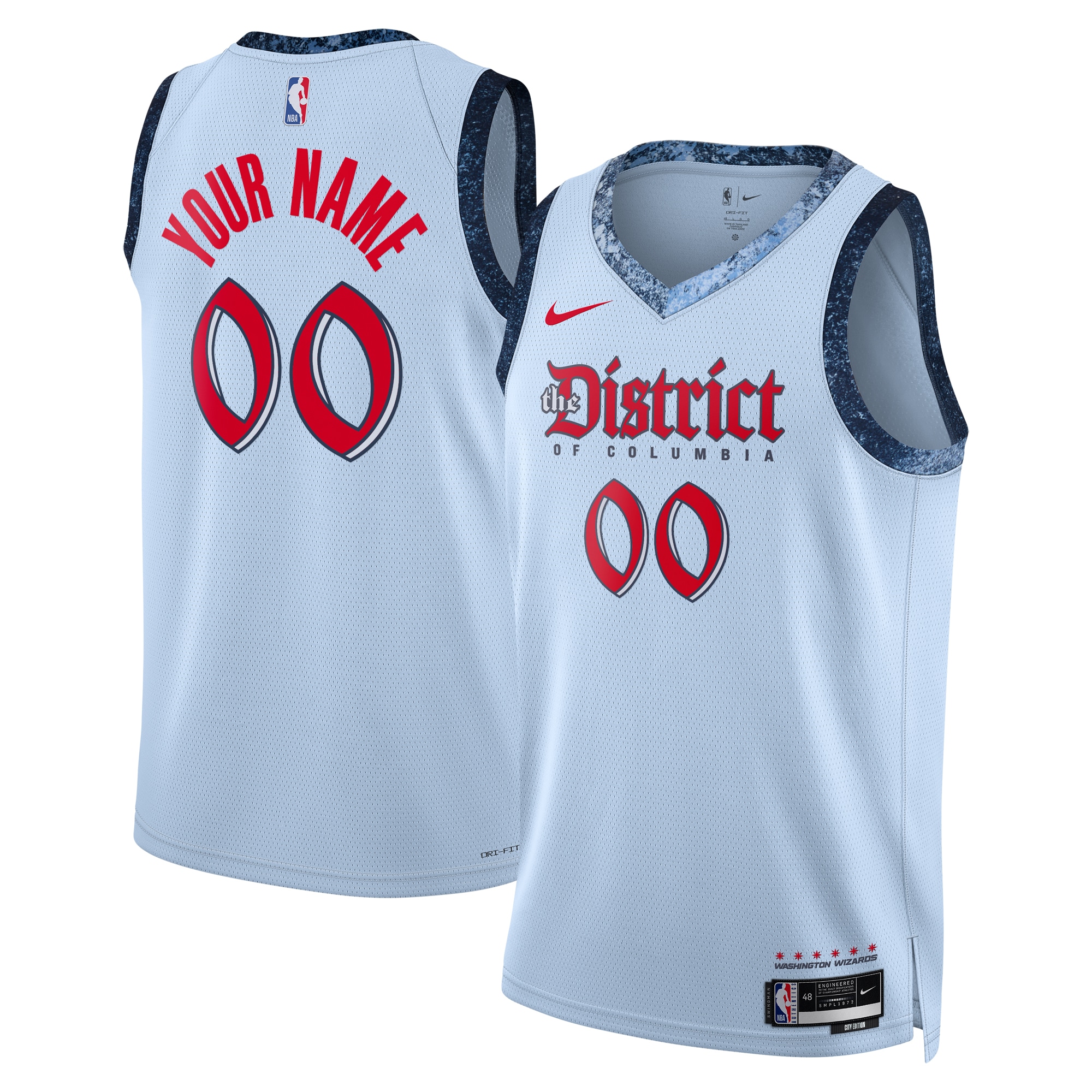 Washington Wizards City Edition Swingman Basketball Jersey 2024 - Custom - Unisex - JS927
