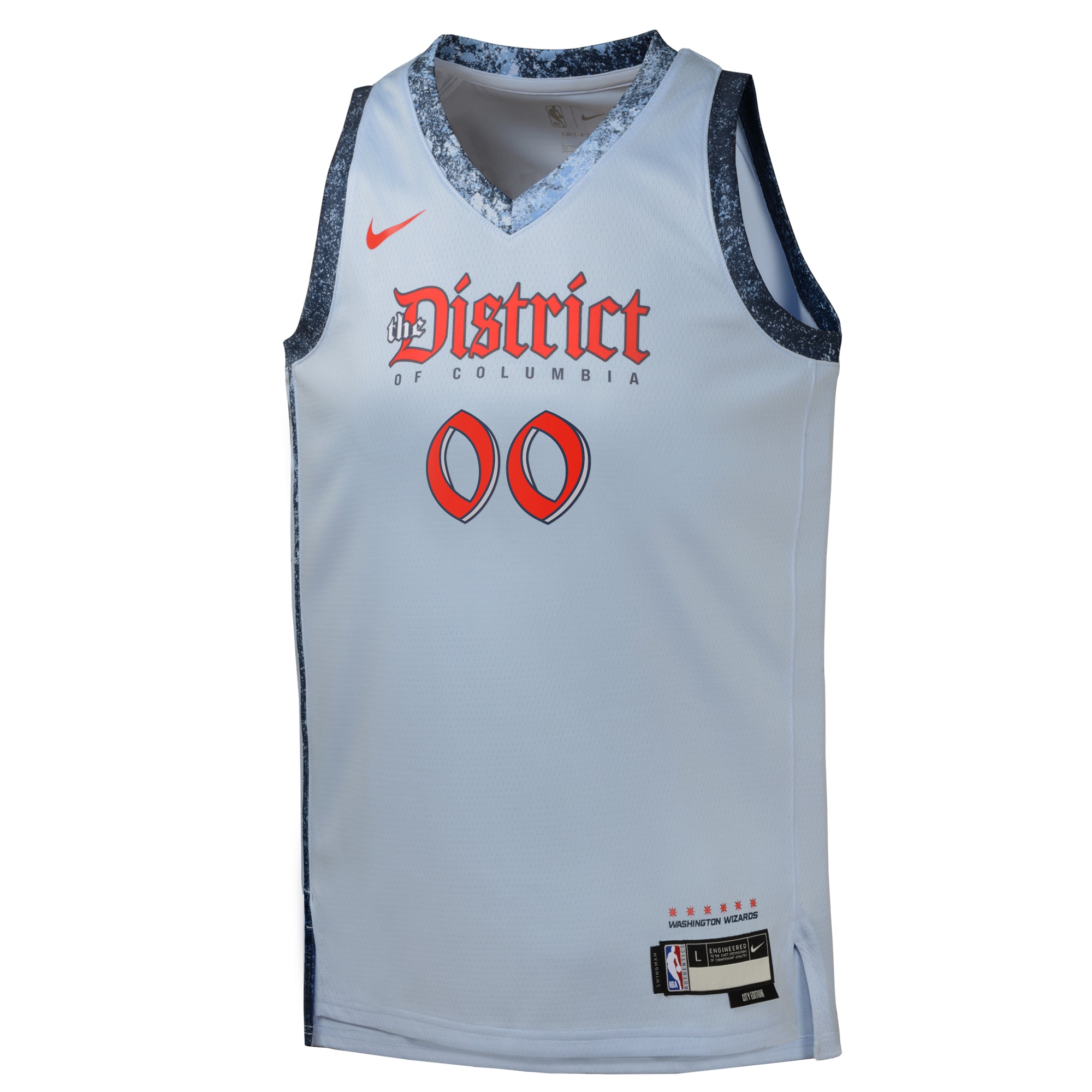 Alternative view of Washington Wizards City Edition Swingman Basketball Jersey 2024 - Custom - Youth - JS565