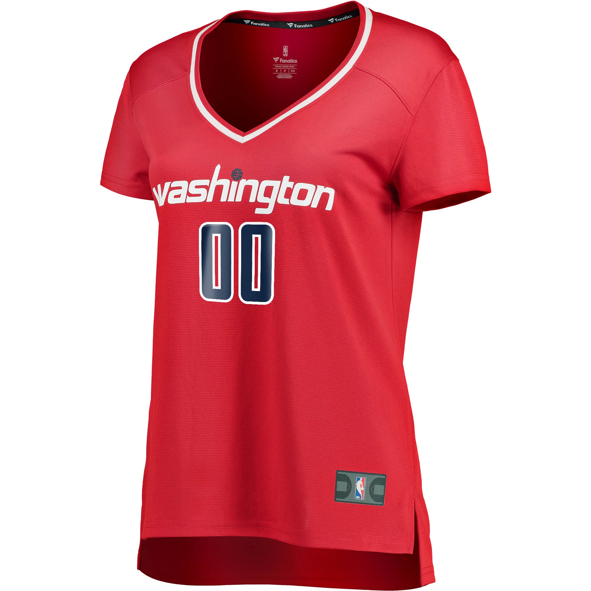Alternative view of Washington Wizards Fanatics Women's Fast Break Custom Basketball Jersey Red - Icon Edition