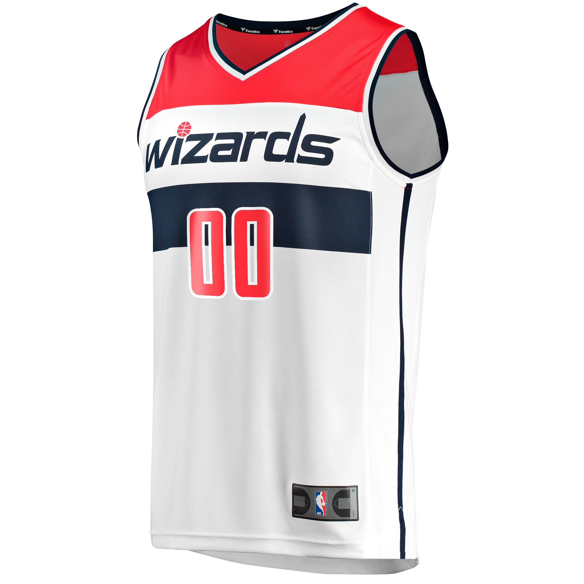 Alternative view of Washington Wizards Fanatics Youth Fast Break Replica Custom Basketball Jersey - Association Edition - White