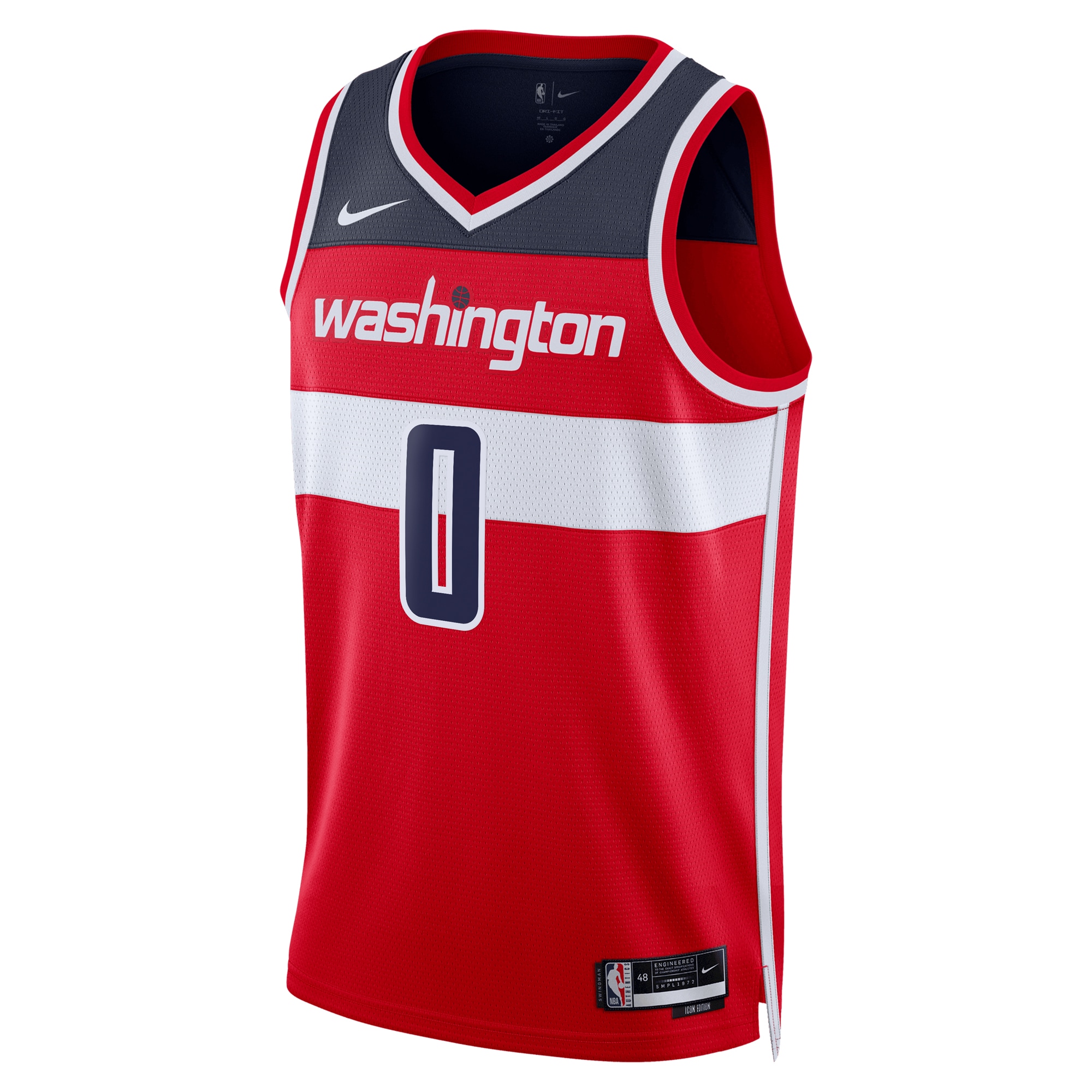Alternative view of Washington Wizards Icon Edition Swingman Basketball Jersey - Red - Bilal Coulibaly - Unisex - JS361