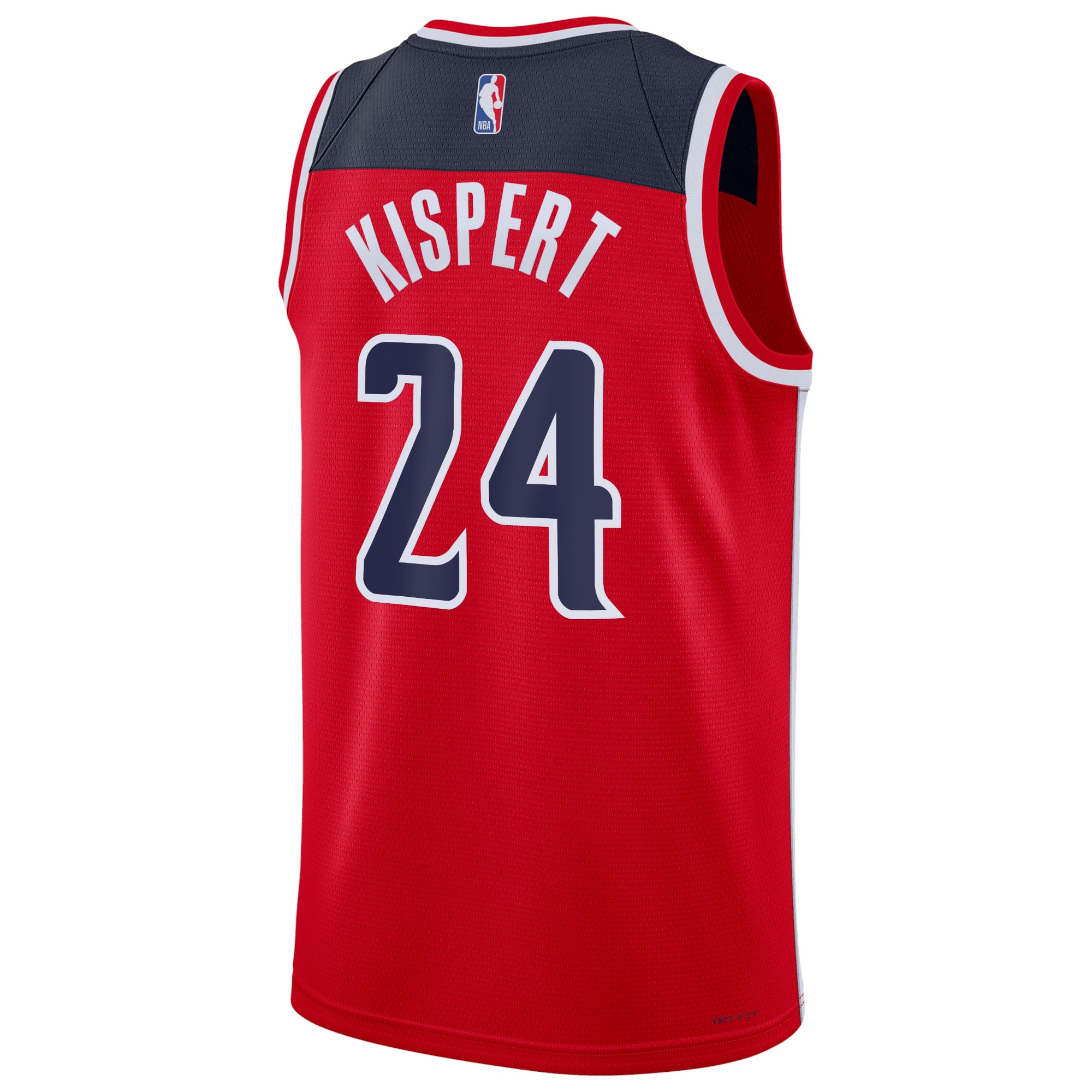 Alternative view of Washington Wizards Icon Edition Swingman Basketball Jersey - Red - Corey Kispert - Unisex - JS814