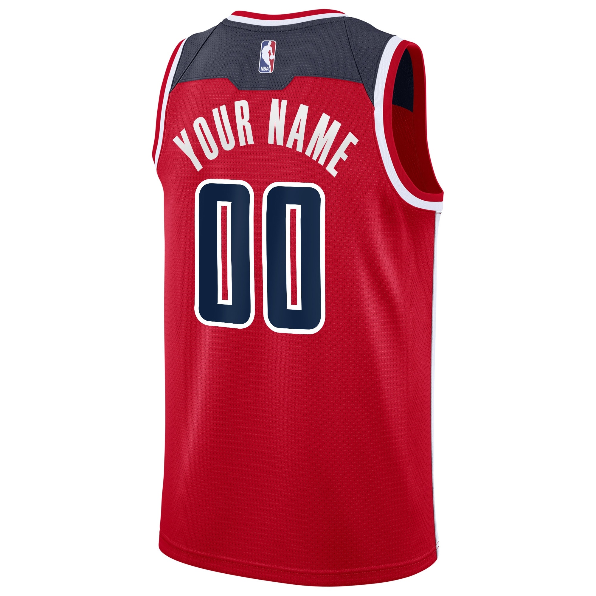 Alternative view of Washington Wizards Icon Edition Swingman Basketball Jersey - Red - Custom - Youth - JS678