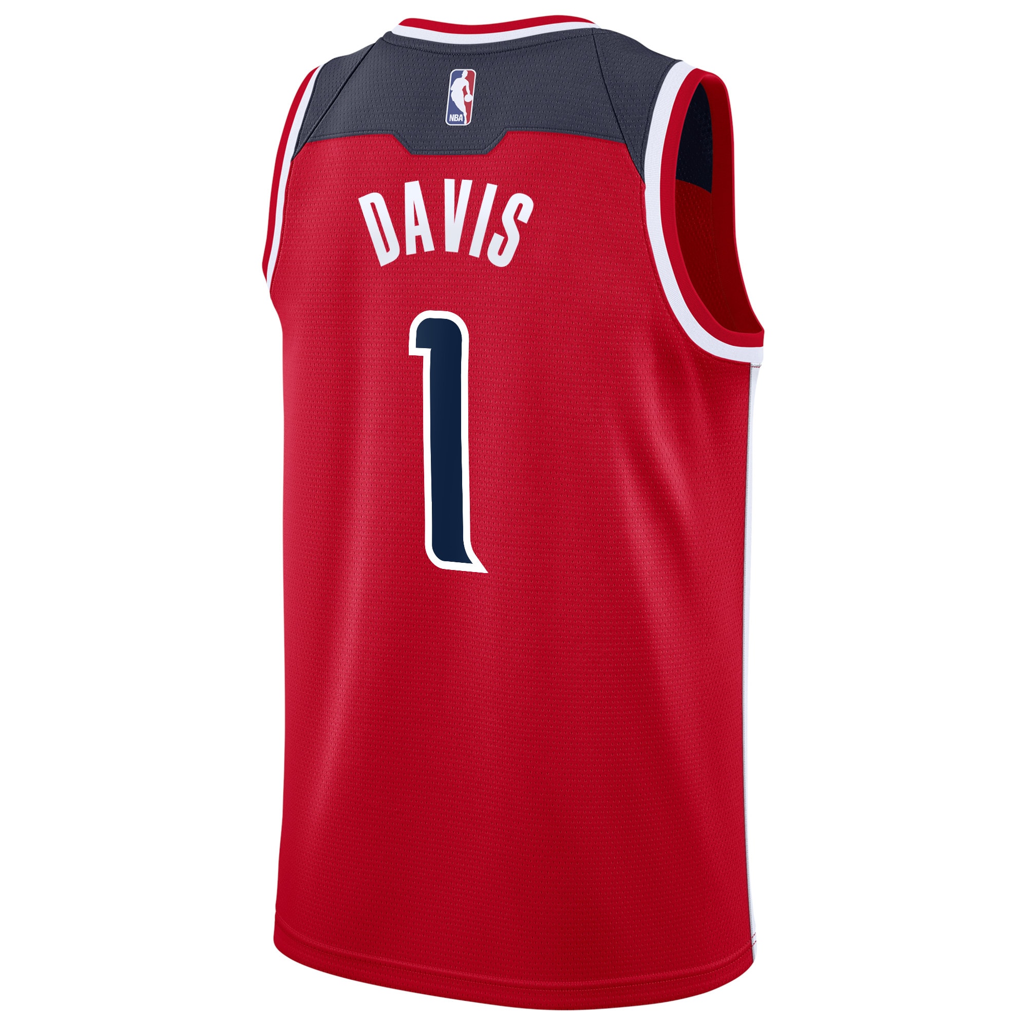 Alternative view of Washington Wizards Icon Edition Swingman Basketball Jersey - Red - Johnny Davis - Youth - JS535