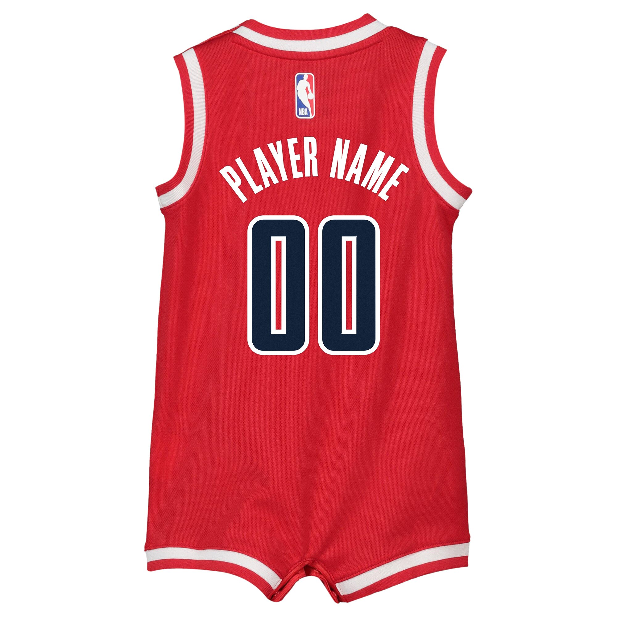 Alternative view of Washington Wizards Icon Onesie Basketball Jersey - Custom - Infant - JS458