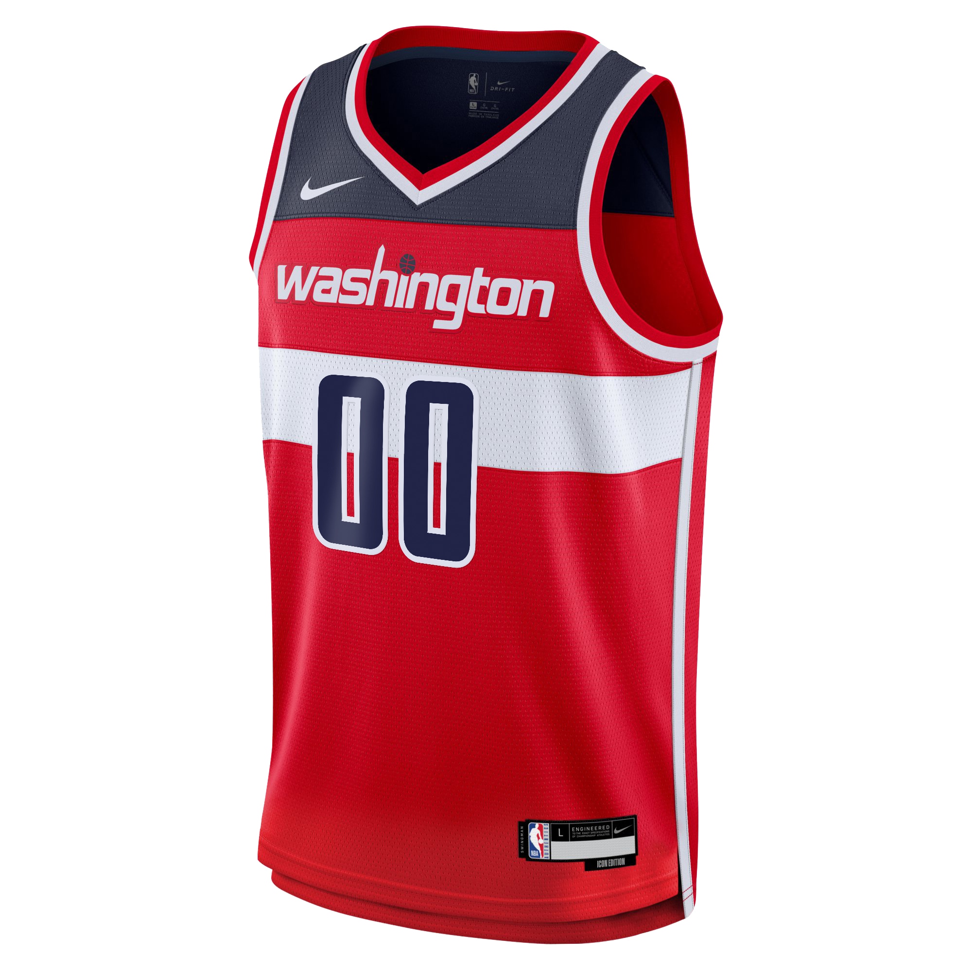 Alternative view of Washington Wizards Icon Swingman Basketball Jersey - Custom - Youth - JS803