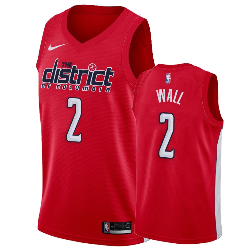 Washington Wizards John Wall Red Earned Edition Basketball Jersey