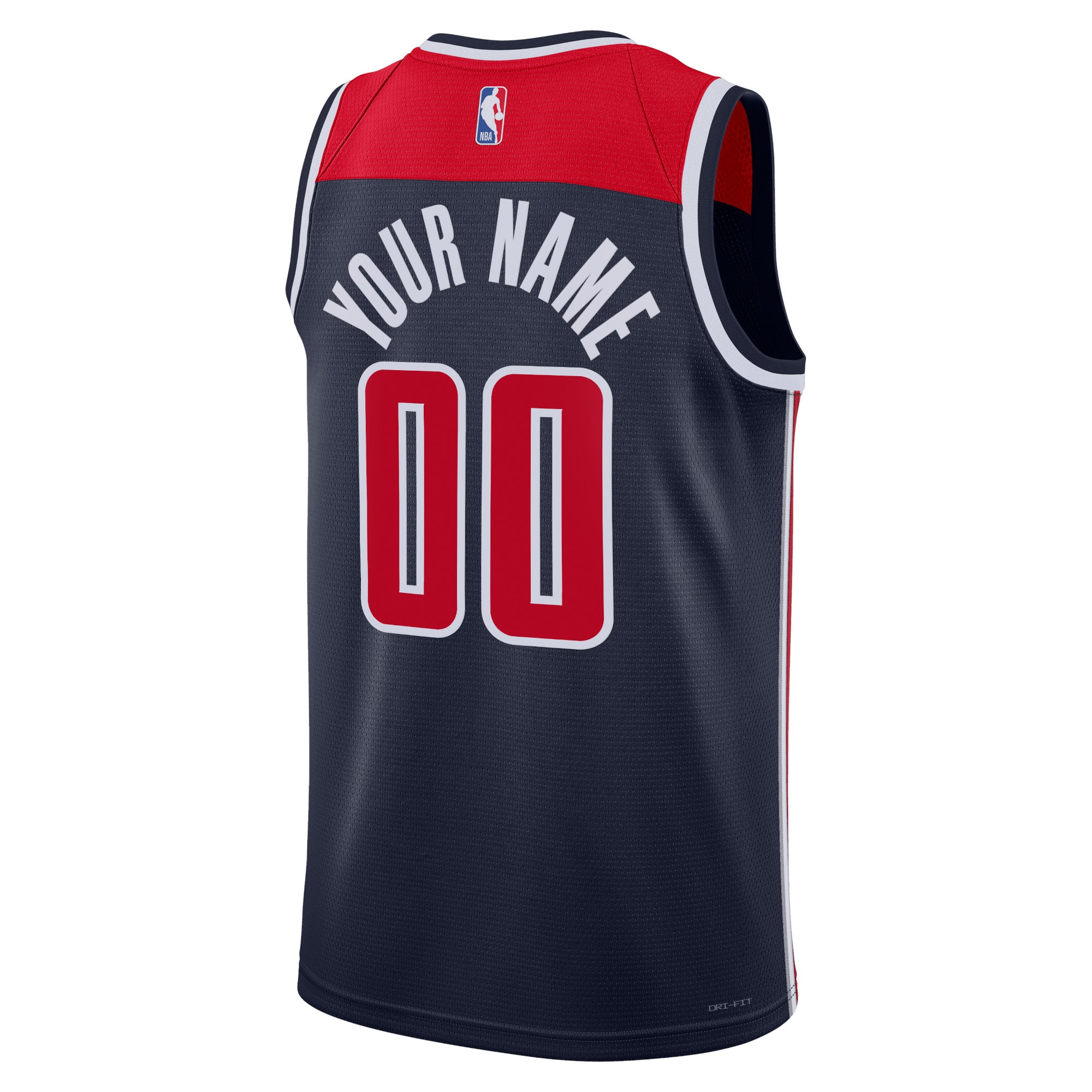 Alternative view of Washington Wizards Jordan Statement Swingman Basketball Jersey - Custom - Unisex - JS609