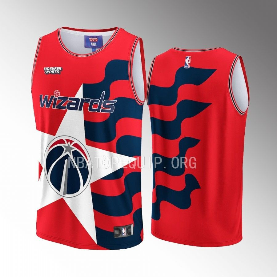 Washington Wizards NBA & KidSuper Studios Unisex Hometown Basketball Jersey - JS244