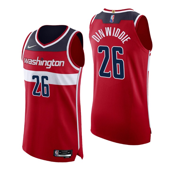 Washington Wizards Spencer Dinwiddie 75th Anniversary Authentic Basketball Jersey Icon