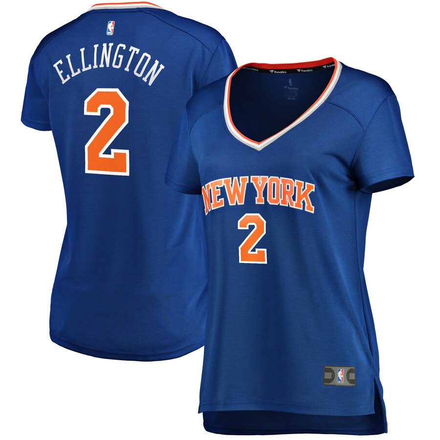 Wayne Ellington New York Knicks Fanatics Branded Women's Fast Break Player Replica Basketball Jersey - Icon Edition - Blue