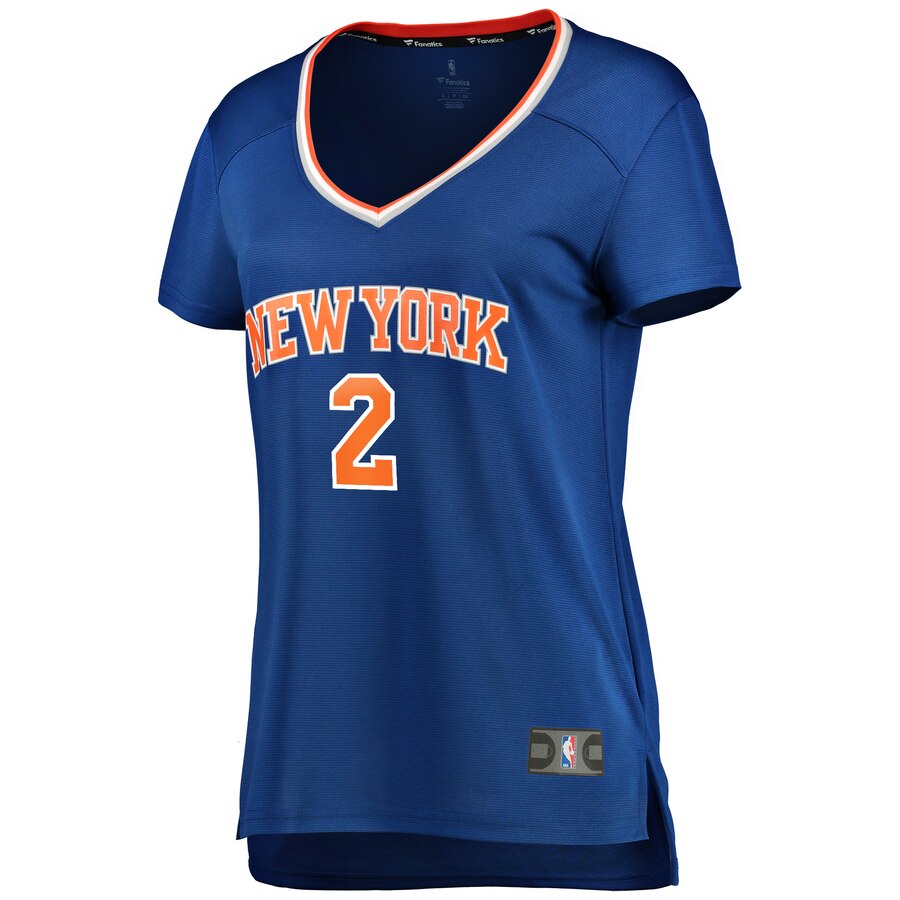 Alternative view of Wayne Ellington New York Knicks Fanatics Branded Women's Fast Break Player Replica Basketball Jersey - Icon Edition - Blue