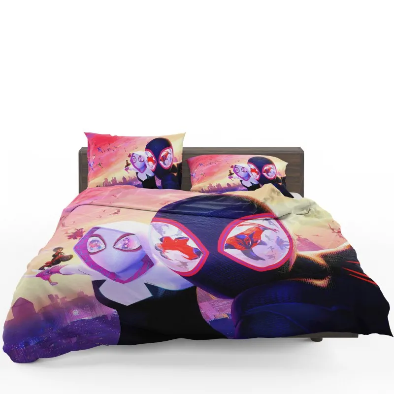 Web Of Heroes The Spider Verse Crisis Bedding Set - Custom Bedding Set