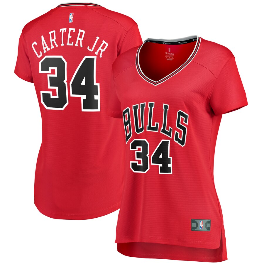 Wendell Carter Jr. Chicago Bulls Fanatics Branded Women's Fast Break Player Basketball Jersey - Icon Edition - Red