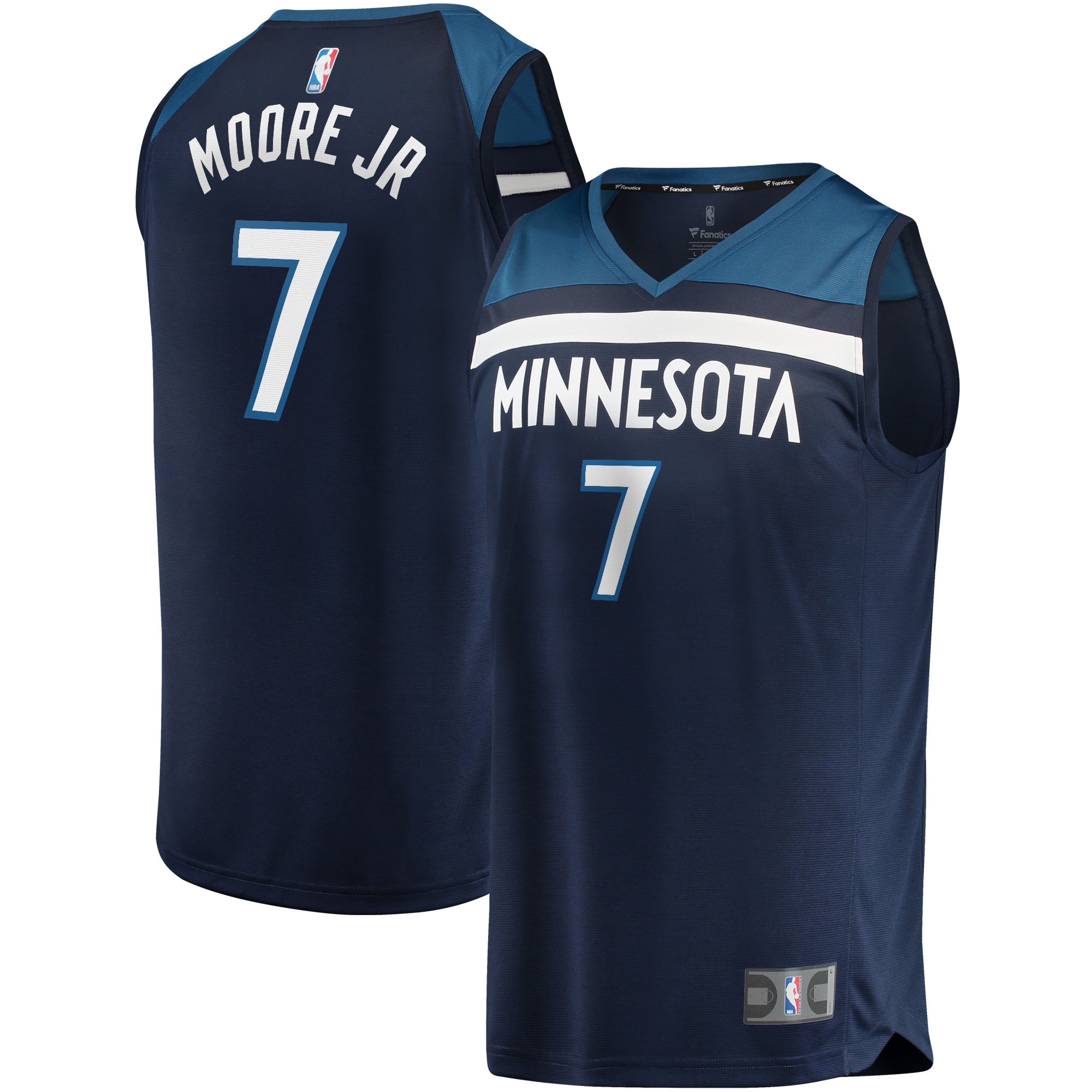 Wendell Moore Jr. Minnesota Timberwolves Fanatics Branded 2022 Nba Draft First Round Pick Fast Break Replica Player Basketball Jersey Icon - Edition - Navy