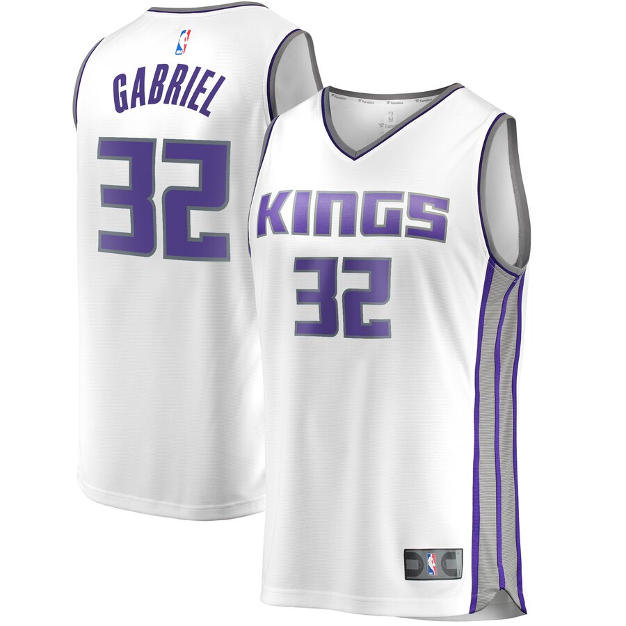 Wenyen Gabriel Sacramento Kings Fanatics Branded Youth Fast Break Replica Player Basketball Jersey - Association Edition - White