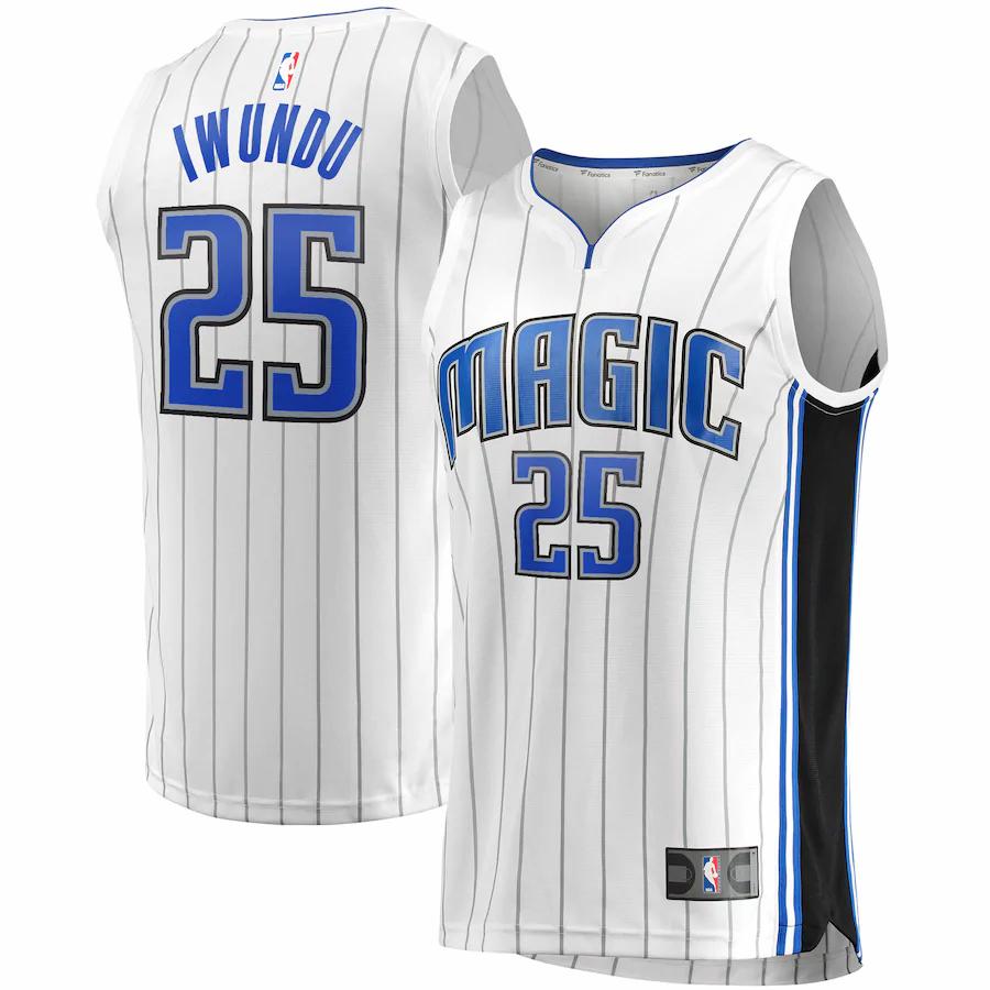 Wesley Iwundu Orlando Magic Fanatics Branded Fast Break Replica Player Team Basketball Jersey - Association Edition - White