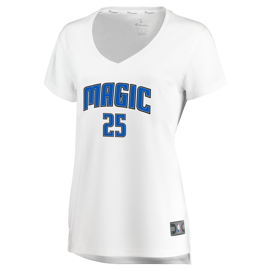 Alternative view of Wesley Iwundu Orlando Magic Fanatics Branded Women's Fast Break Replica Basketball Jersey White - Association Edition