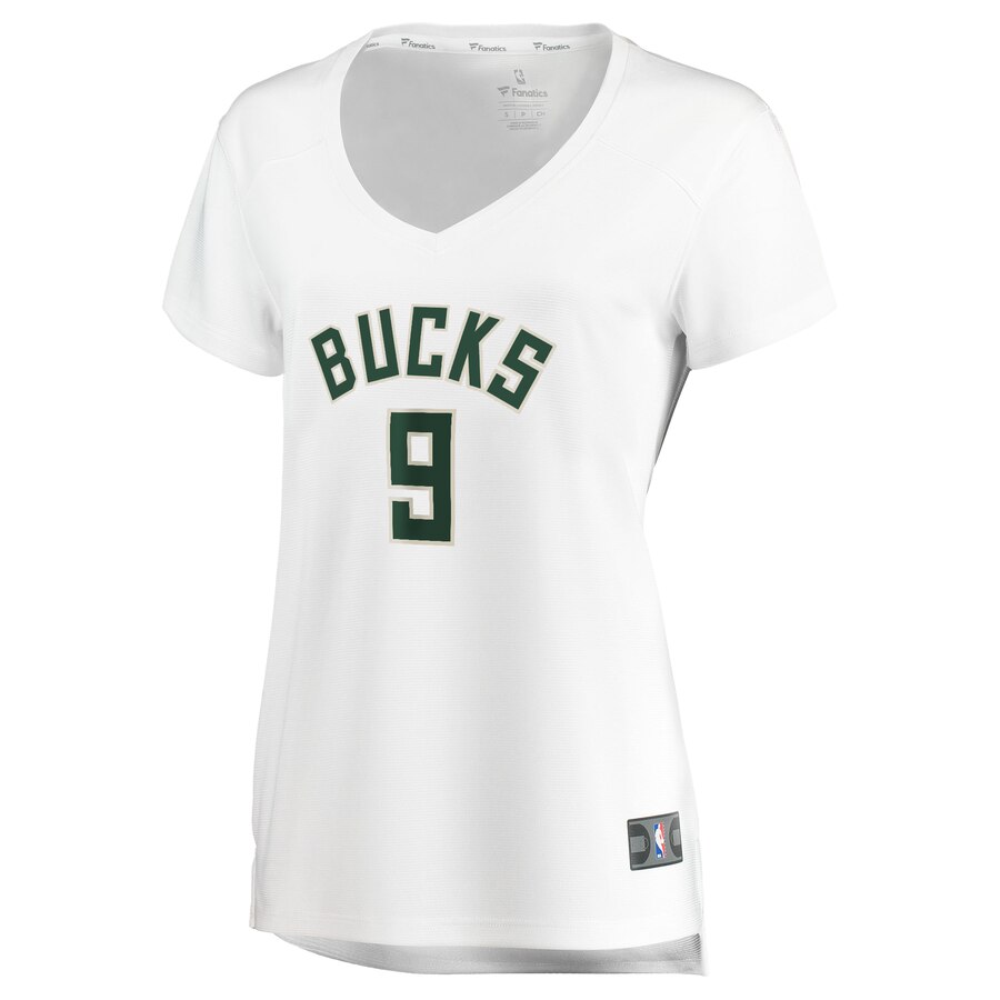 Alternative view of Wesley Matthews Milwaukee Bucks Fanatics Branded Women's Fast Break Replica Basketball Jersey White - Association Edition