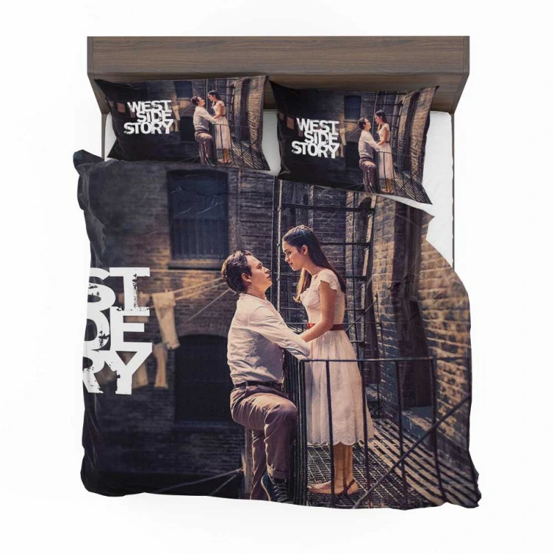 Alternative view of West Side Story Movie Rachel Zegler Ansel Elgort Bedding Set - Custom Bedding Set