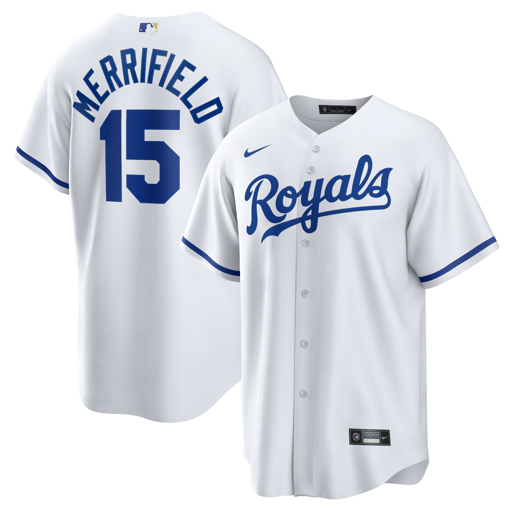 Whit Merrifield Kansas City Royals Home Replica Player Baseball Jersey - White