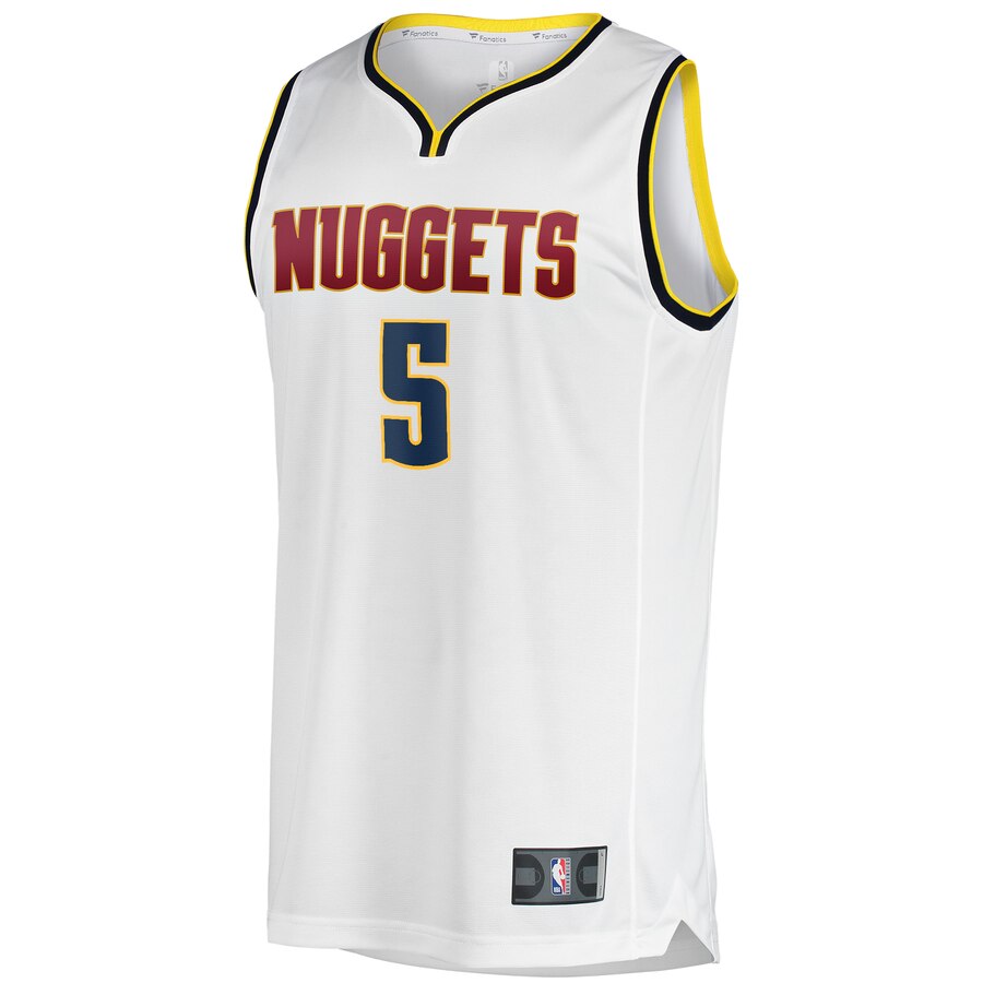 Alternative view of Will Barton Denver Nuggets Fanatics Branded Youth Fast Break Player Basketball Jersey - Association Edition - White