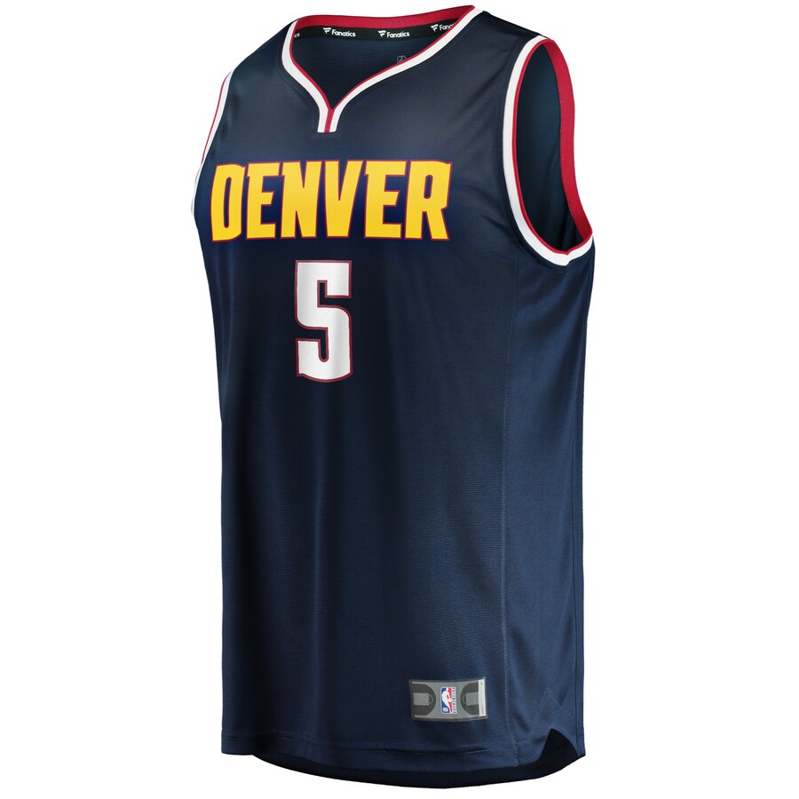 Alternative view of Will Barton Denver Nuggets Fanatics Branded Youth Fast Break Player Basketball Jersey - Icon Edition - Navy