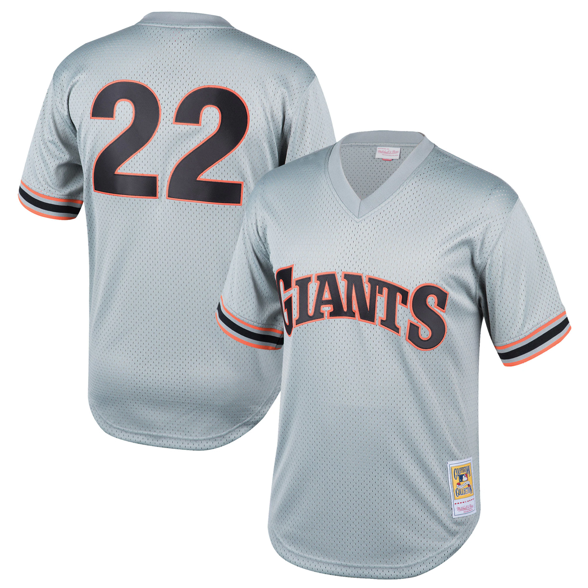 Will Clark San Francisco Giants Mitchell & Ness Youth Cooperstown Collection Mesh Batting Practice Baseball Jersey - Gray