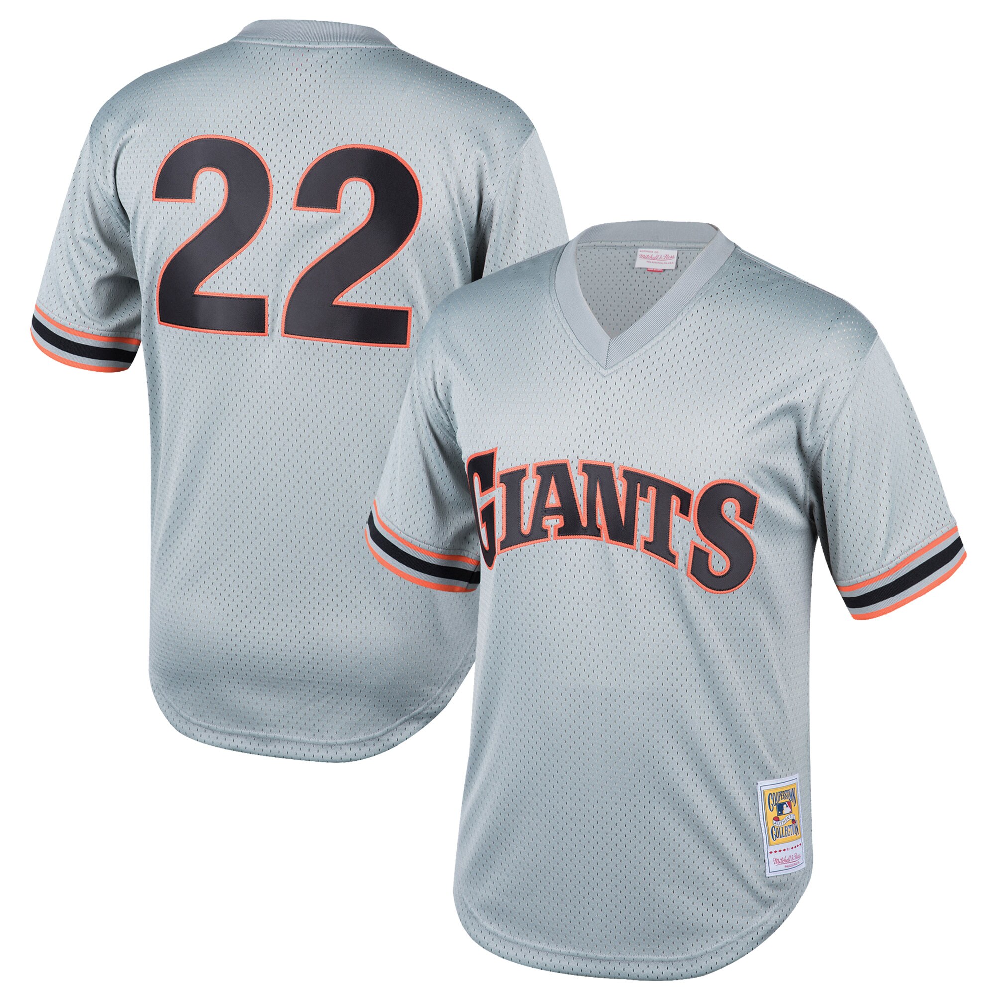 Will Clark San Francisco Giants Mitchell & Ness Youth Cooperstown Collection Mesh Batting Practice Baseball Jersey - Gray
