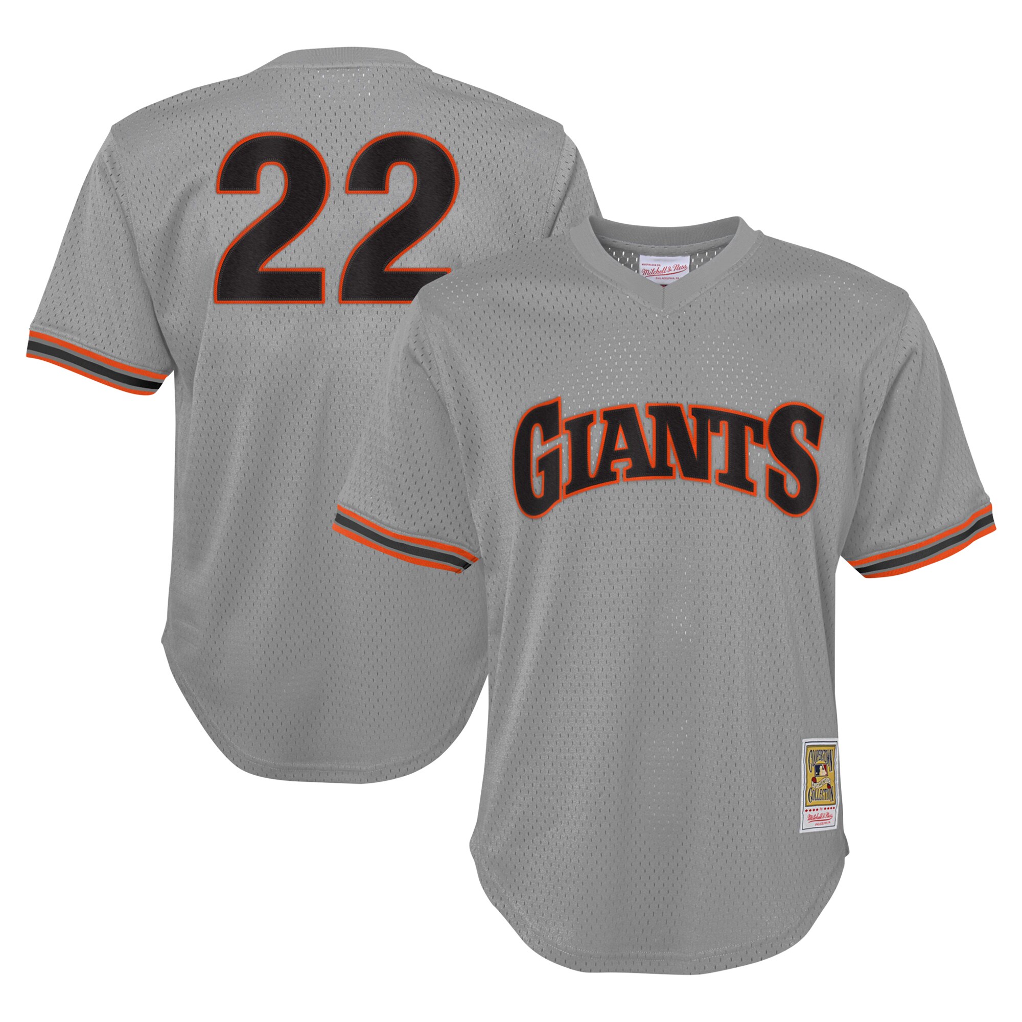 Will Clark San Francisco Giants Mitchell & Ness Youth Cooperstown CollectionÃƒâ€šÃ‚Â mesh Batting Practice Baseball Jersey - Gray