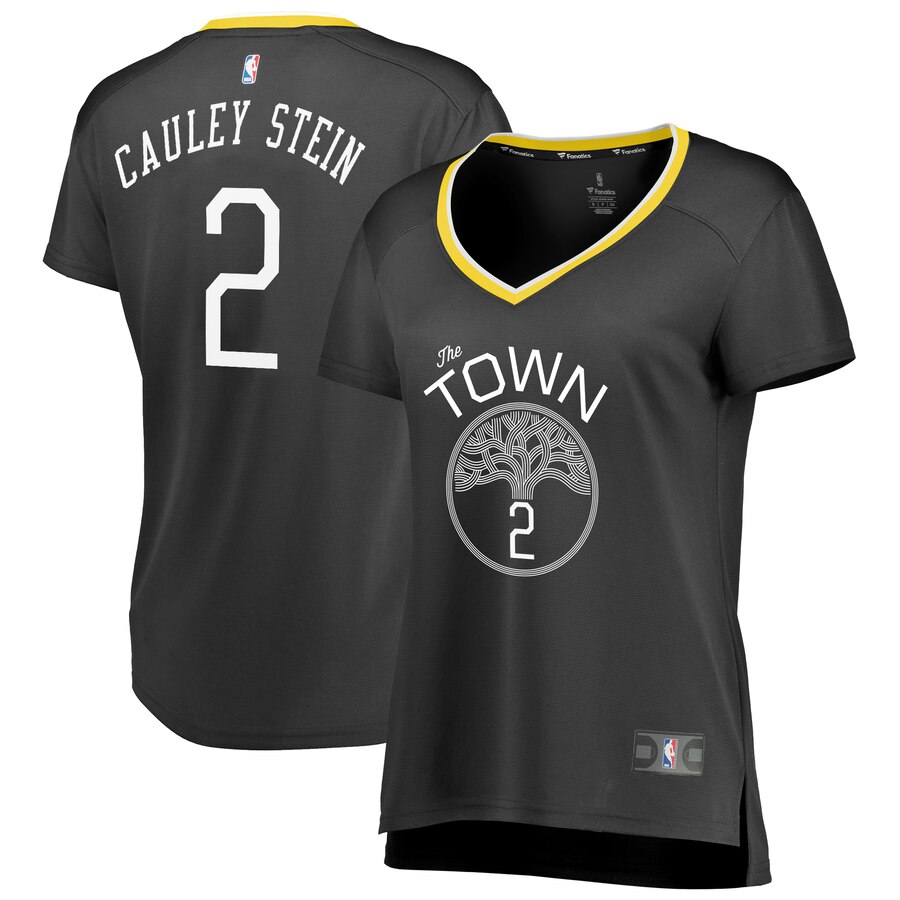 Willie Cauley-stein Golden State Warriors Fanatics Branded Women's Fast Break Replica Basketball Jersey Black - Statement Edition