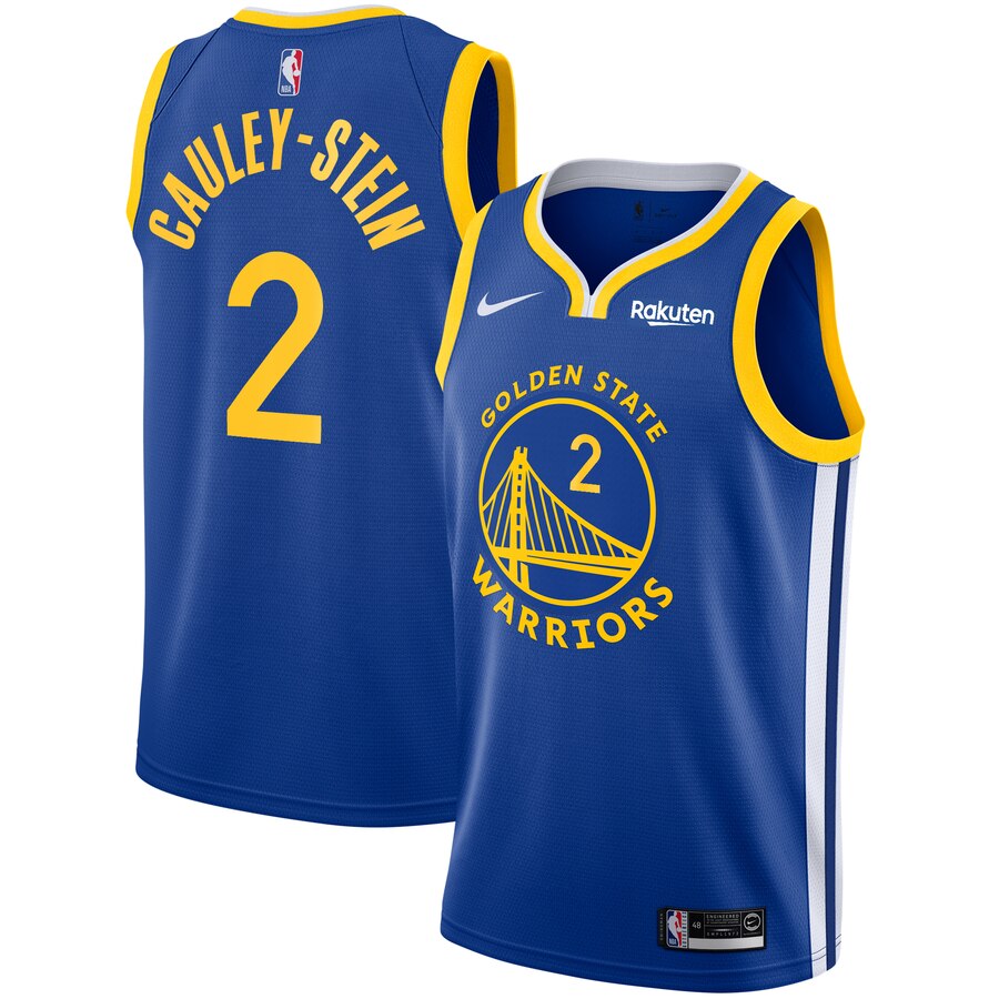 Willie Cauley-stein Golden State Warriors Swingman Badge Basketball Jersey Royal - Icon Edition