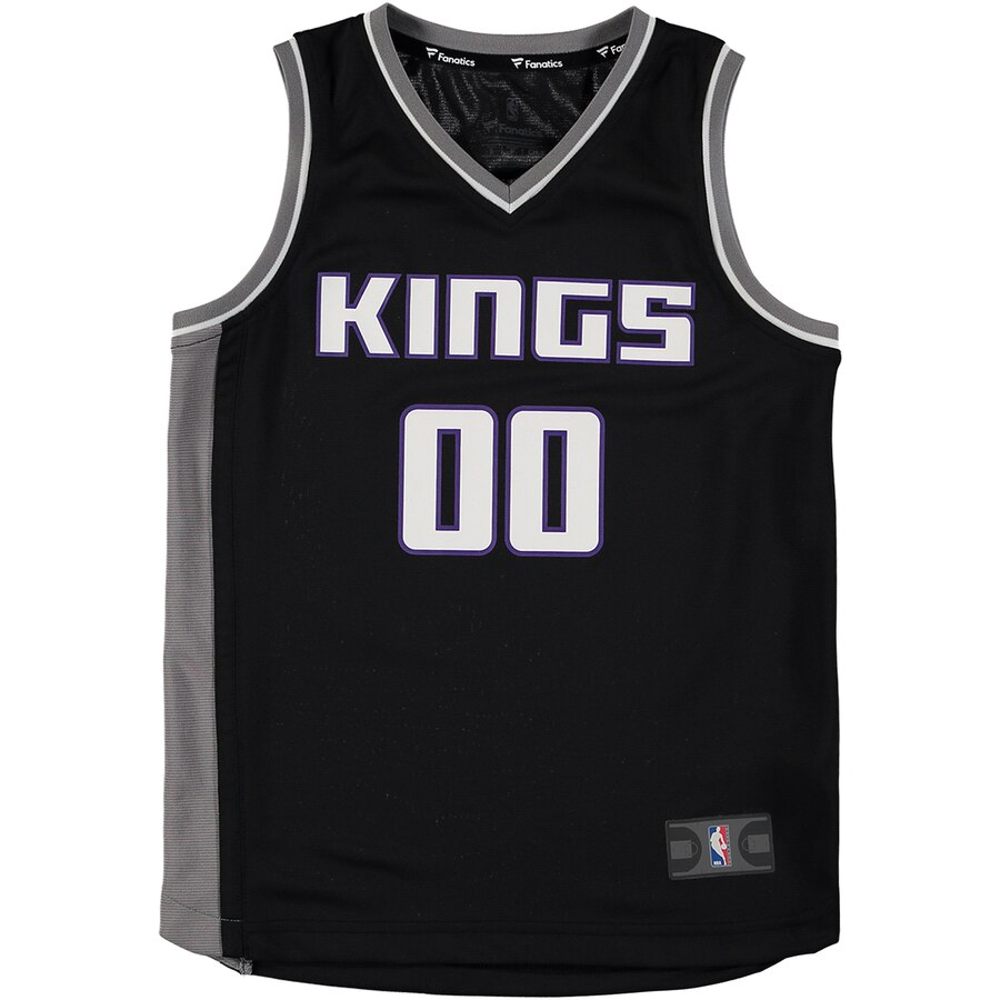Alternative view of Willie Cauley-stein Sacramento Kings Fanatics Branded Youth Fast Break Replica Basketball Jersey Black - Statement Edition