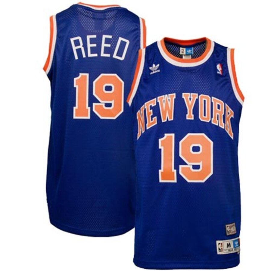 Willis Reed New York Knicks Adidas Hardwood Classics Soul Swingman Throwback Basketball Jersey - Blue