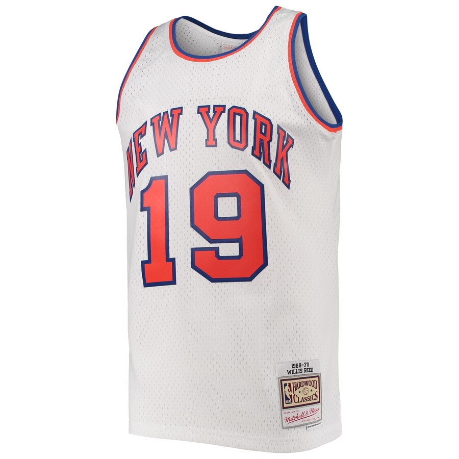Alternative view of Willis Reed New York Knicks Mitchell & Ness Hardwood Classics Swingman Basketball Jersey - White