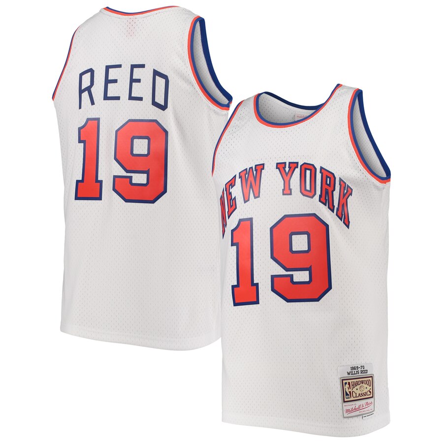 Willis Reed New York Knicks Mitchell & Ness Hardwood Classics Swingman Basketball Jersey - White