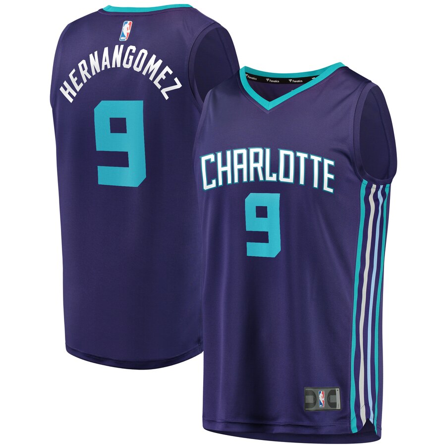 Willy Hernangomez Charlotte Hornets Fanatics Branded Youth Fast Break Replica Player Basketball Jersey - Statement Edition - Purple